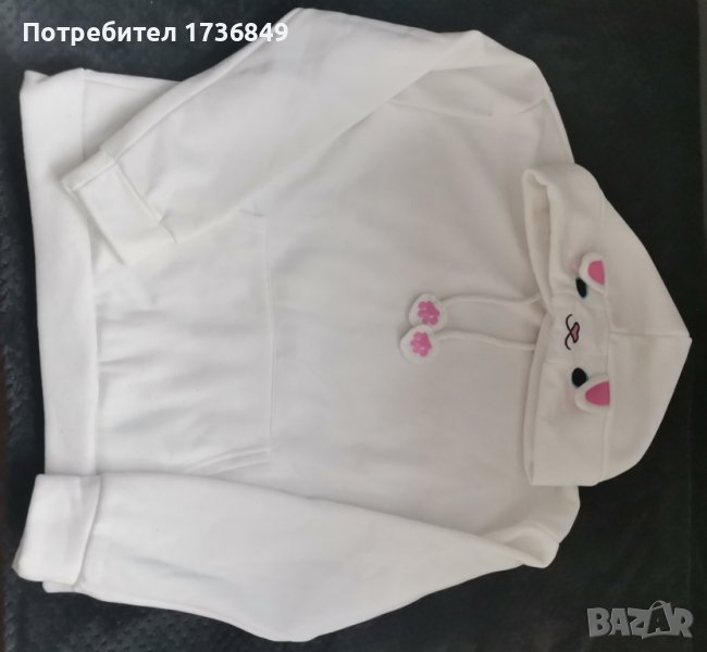 Суичър бял, снимка 1