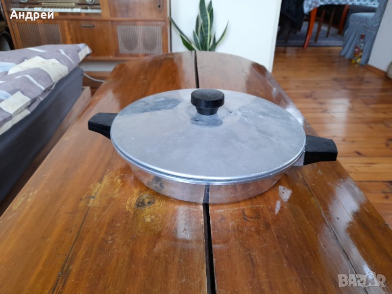 Стар алуминиев тиган,тенджера, снимка 1