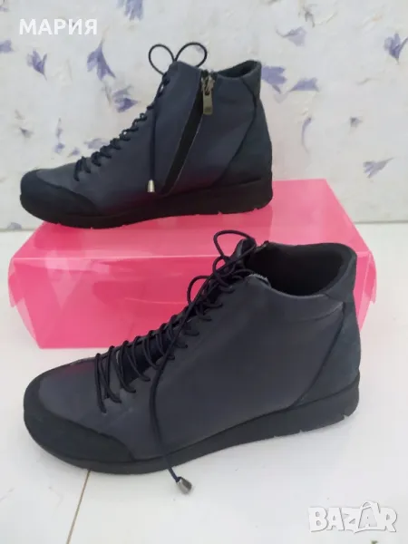 Дамски боти, естествена кожа , снимка 1