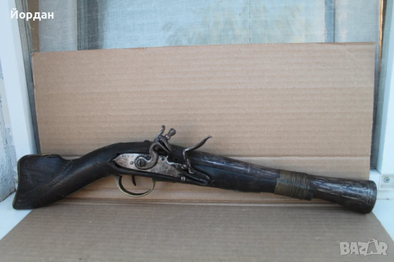 Стар кремъчен пистолет ''тромболон'', снимка 1