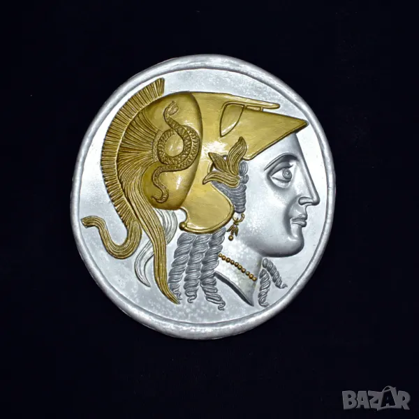 Декадрахма за стена уголемен размер за стена, снимка 1