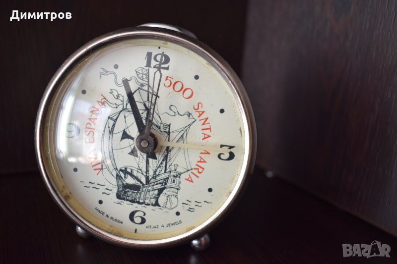 Стар руски будилник Витяз, снимка 1