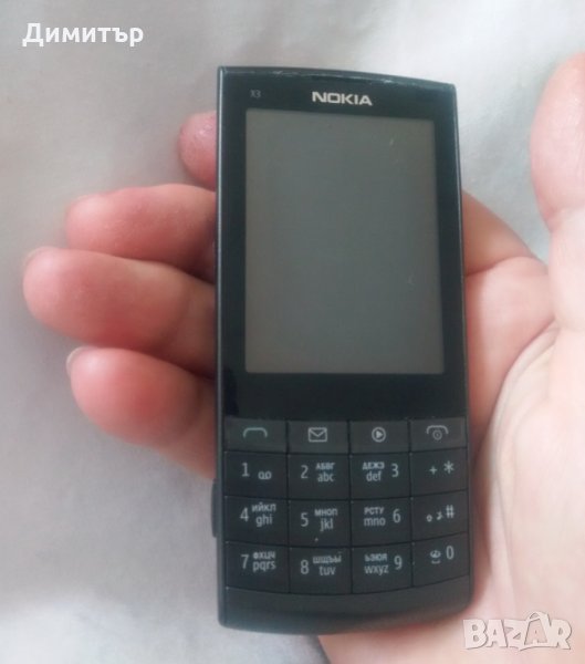GSM Nokia X3-02, черен, снимка 1