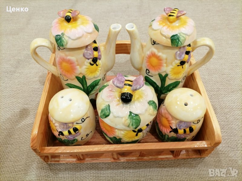 Порцеланов сервиз за подправки , снимка 1