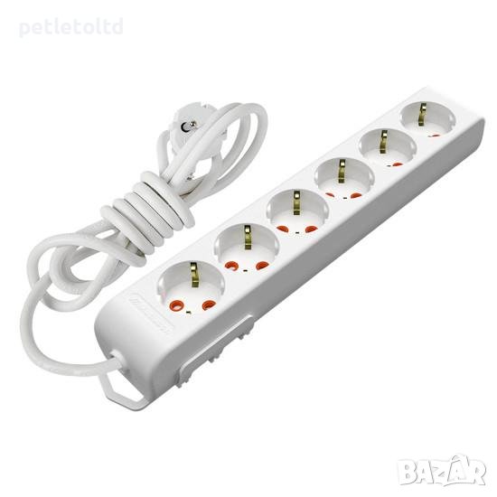 Разклонител ел. RI-TECH 16А, с кабел 5 метра и 6 гнезда, снимка 1