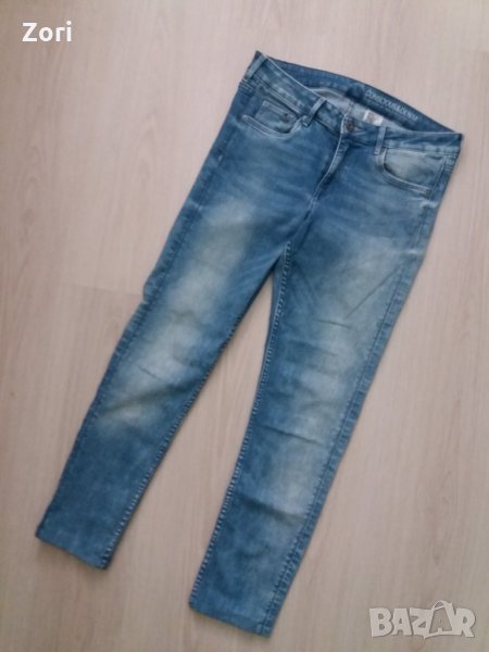 Светлосини еластични дънки слим , снимка 1