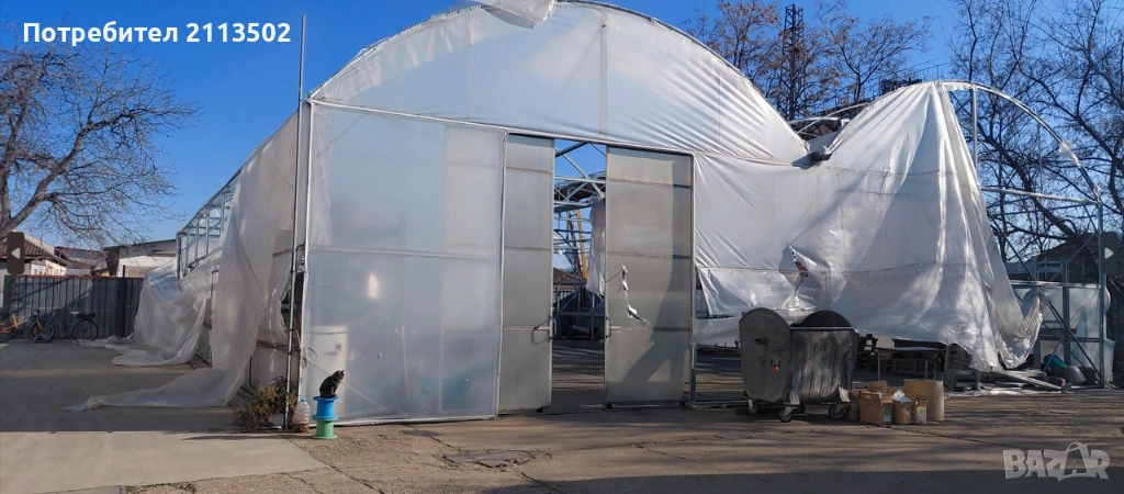 Метална конструкция за оранжерия - 320 кв. м, снимка 1