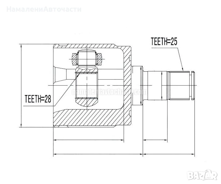 Вътрешно ляво каре 44310S5AJ00 NPWHD005 Honda Jazz, снимка 1