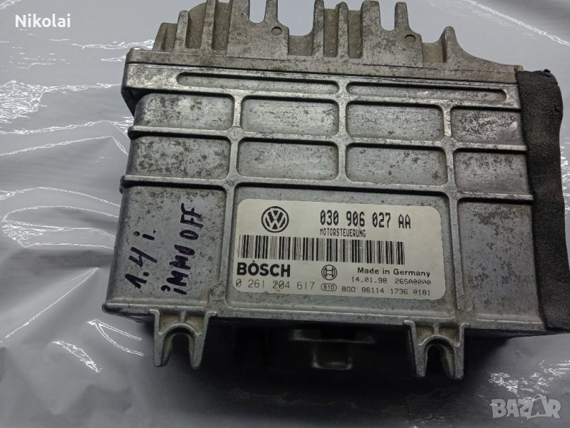 ECU компютър VW,Seat 1.4i immo off  изключен имобилайзер, снимка 1