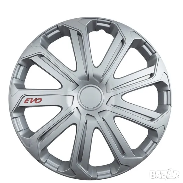 Тасове за автомобил 13" 14" 15" 16" EVO сиви комплект, снимка 1