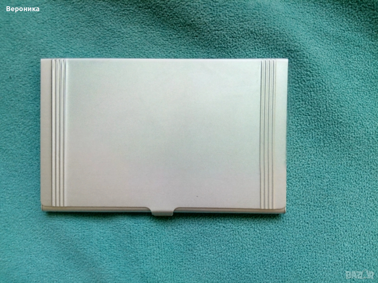 Стилен метален визитник, снимка 1