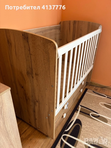 Детско дървено легло, снимка 1