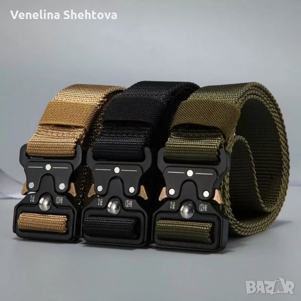 Тактически военен колан с бързо освобождаване метална катарама , снимка 1