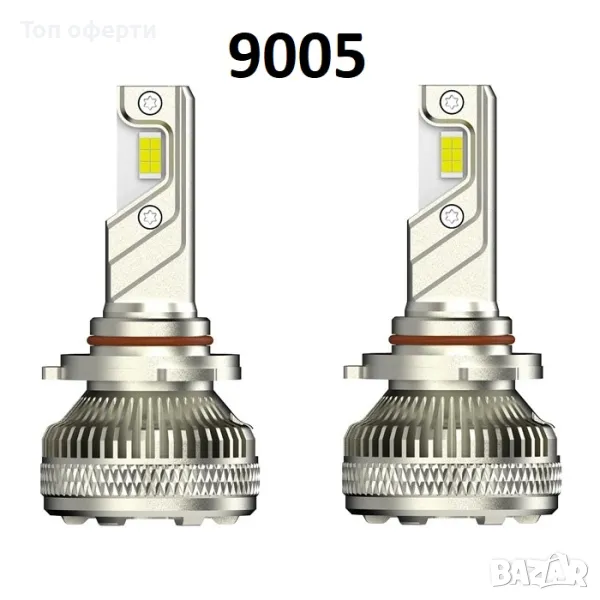 Диодни крушки Мотохама Х16 - 9005 - 12V с вградена охлаждаща система, снимка 1