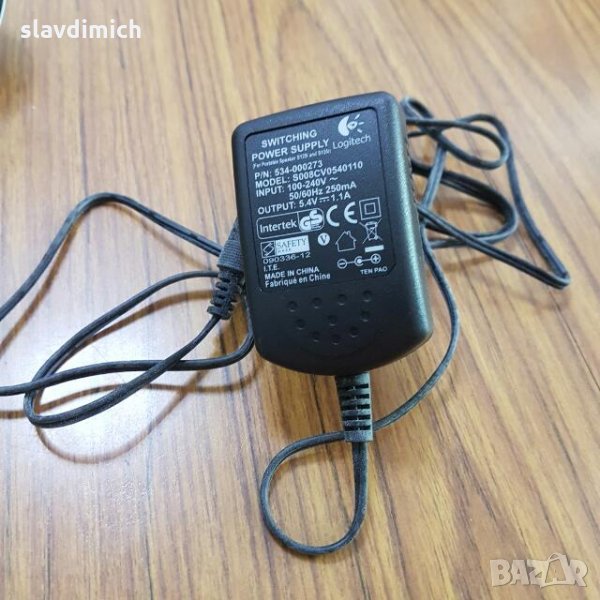 Зарядно адаптер Logitech 534-000273 5.4V 250mA , снимка 1