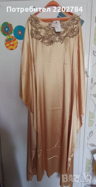 Луксозна дамска рокля,роба, снимка 1