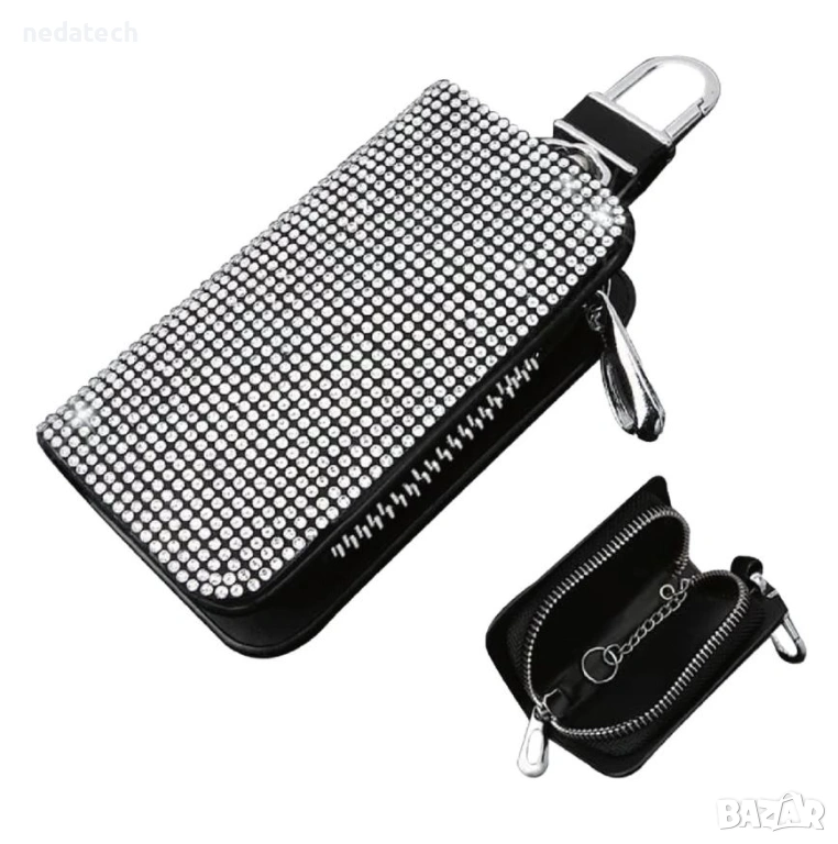 Калъф за автомобилен ключ с камъни, снимка 1