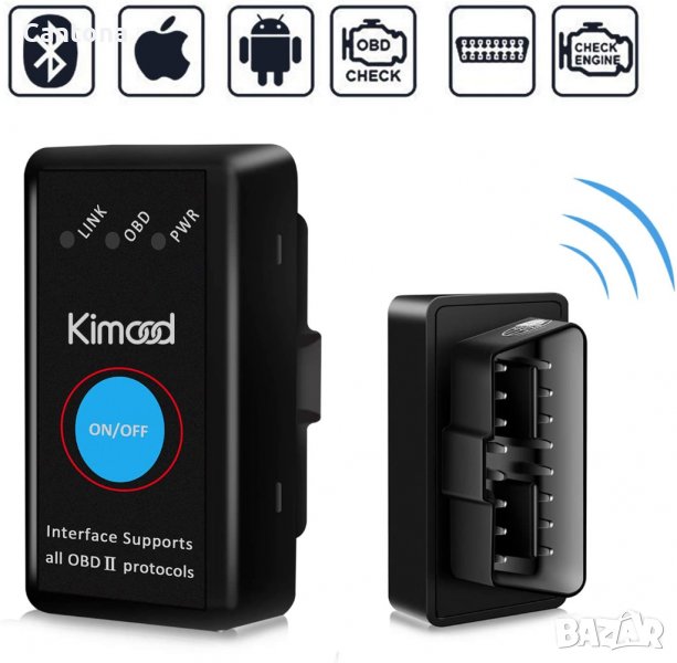 Kimood OBD2 Bluetooth 4.0, нова версия за диагностика на автомобили, снимка 1