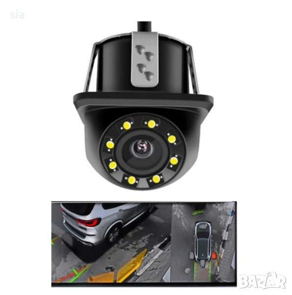 Камера за кола, за задно виждане, 8 LED диода, 12V, , снимка 1