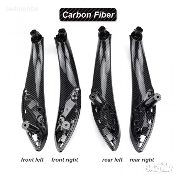 Вътрешни дръжки за БМВ 3 Ф30 Ф31 Ф35 Дръжка Карбонов BMW F30 F31 F35, снимка 1