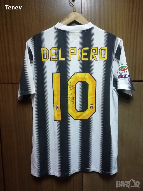 Juventus Del Piero Nike оригинална мачова тениска фланелка с автограф Ювентус Дел Пиеро екип , снимка 1