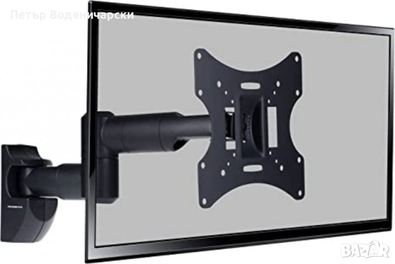 ТВ стойка, Стойка за телевизор ProperAV P-SWB503B-1 въртящо се рамо, накланяне и завъртане 23 - 43'', снимка 1