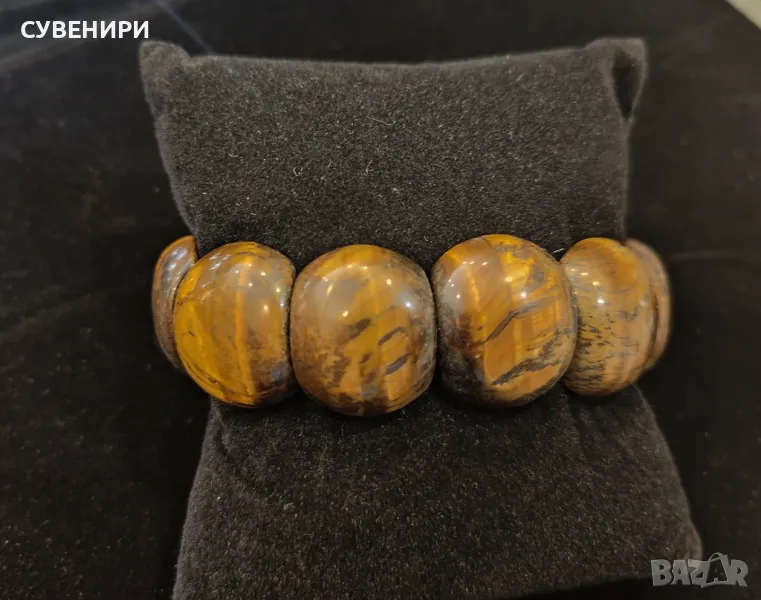 Гривна от жълто тигрово око , снимка 1