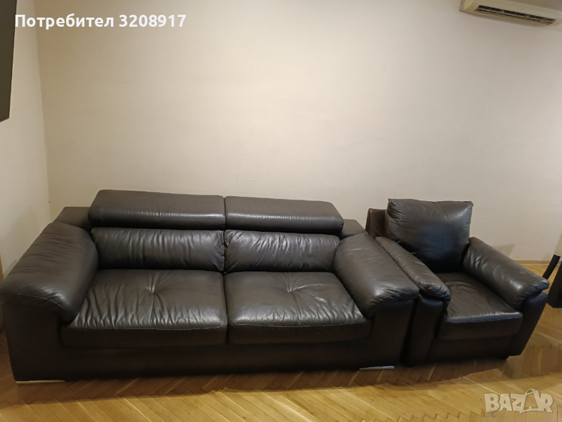 Кожен диван и канапе (естествена кожа), снимка 1