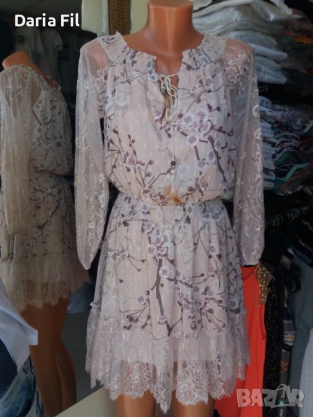 УНИКАЛНО КРАСИВА рокля в бохо стил , снимка 1