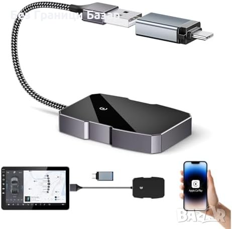 Нов Безжичен Адаптер Кола 5GHz WiFi Plug&Play за iOS 10+ и Автомобили, снимка 1