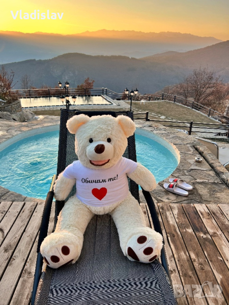 ПРОМО ОФЕРТА! Плюшено мече 100 см в два цвята, снимка 1