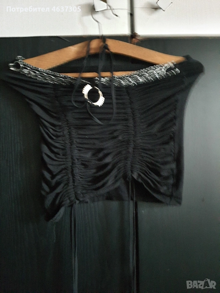 черно бюстие от трико, снимка 1