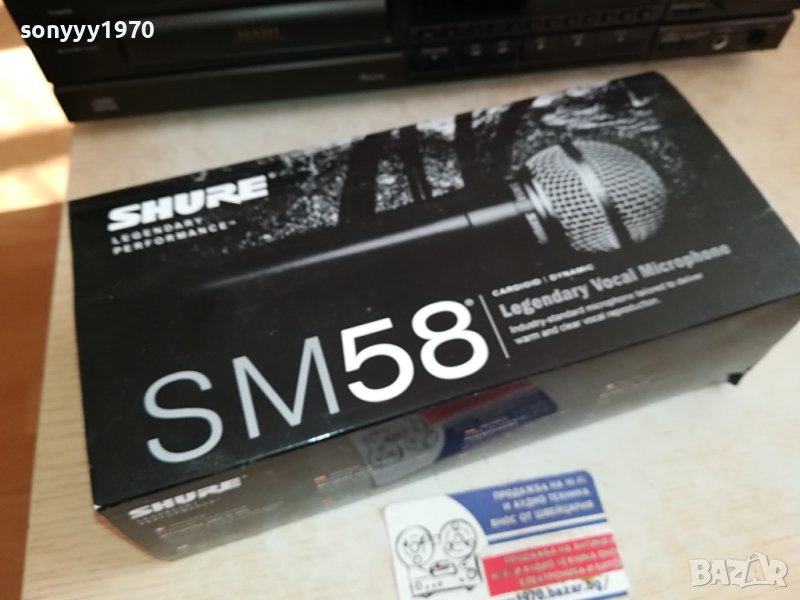 SHURE SM58 BLACK BLUE LINE 0112231542, снимка 1