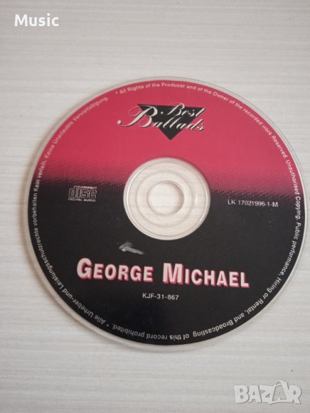 ✅George Michael - Best Ballads - матричен диск, снимка 1