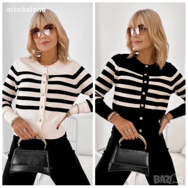 Дамски елегантен пуловер с копчета MARTINIQUE, 2цвята , снимка 1