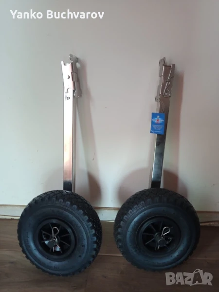 Транцеви колела за надуваема лодка, снимка 1