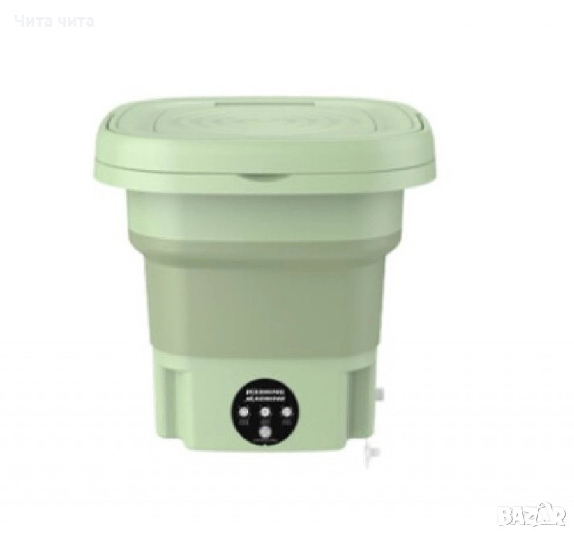 Електрическа компактна преносима перална с горен отвор и контрол на докосване, снимка 1