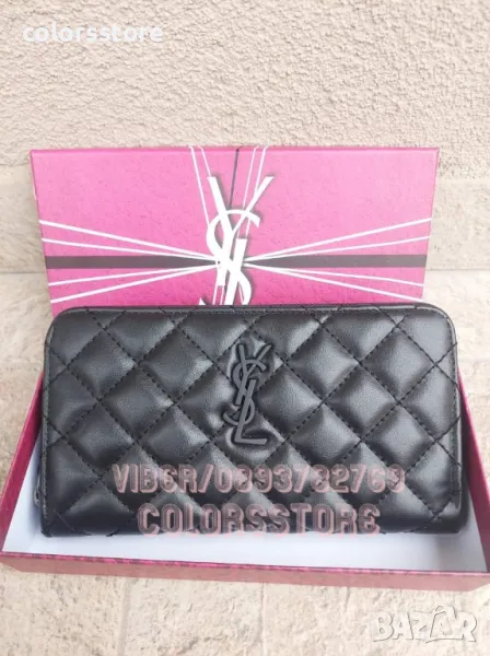 Черно портмоне YSL-SG41H, снимка 1
