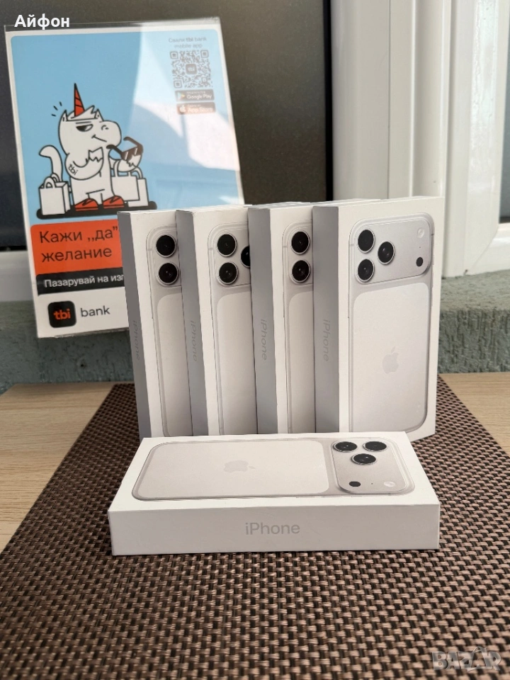 НОВ! 256Gb *ЛИЗИНГ* iPhone 17 Pro Max Silver / Гаранция Айфон, снимка 1