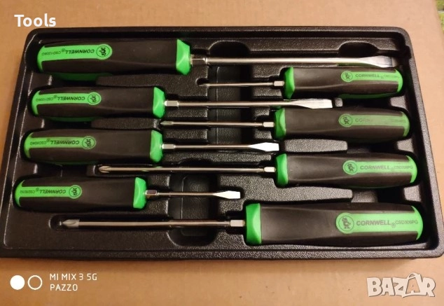 CORNWELL TOOLS 8 БРОЯ качествени прави кръстати отвертки, снимка 1