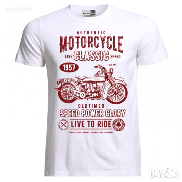 Тениска Моторджийска Мото Мотокрос Ендуро Моторист Мотоциклетизъм Мотор Рокер Moto Motorcycle, снимка 1