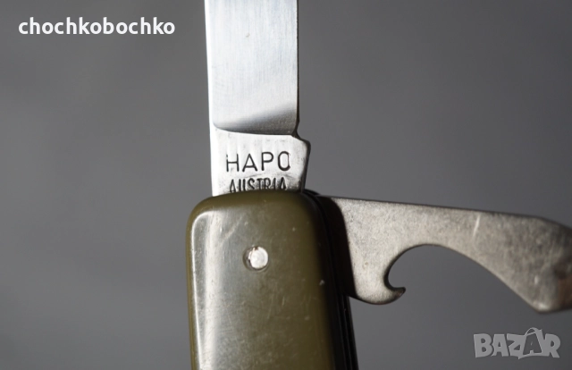 Старо Винтиж Джобно Ножче Ножка Нож ХАПО Австрия, снимка 4 - Антикварни и старинни предмети - 51971927