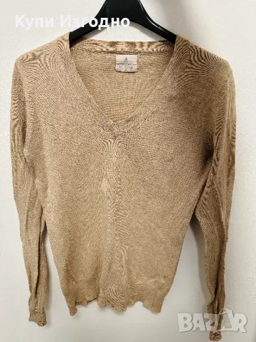 Сет от 3 оригинални маркови дрехи, къса рокля с дълъг ръкав и блузи пуловери размер 38 S-M, снимка 7 - Блузи с дълъг ръкав и пуловери - 48511556