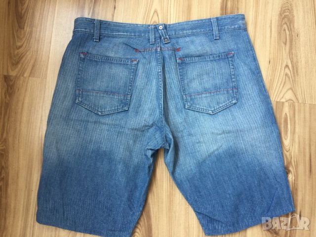Мъжки дънкови бермуди SISLEY  оригинал, size 38, 100% памук, много запазени, снимка 5 - Къси панталони - 29018596