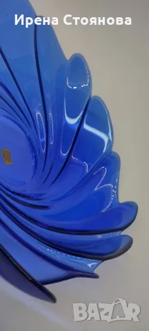 Стъклена фруктиера в синьо. , снимка 4 - Аксесоари за кухня - 49324404