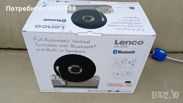 грамофон Lenko Bluetooth чисто нов , снимка 6 - Грамофони - 53560460