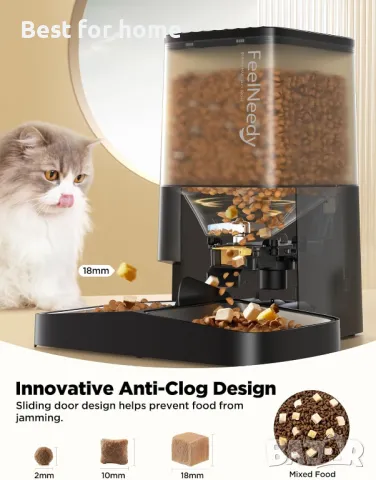 Програмируема автоматична хранилка за котки  FEELNEEDY , снимка 2 - За котки - 50107750