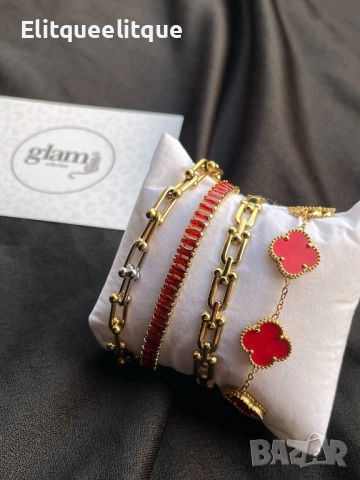 гривна от висококачествена стомана hermes, снимка 3 - Гривни - 52260401