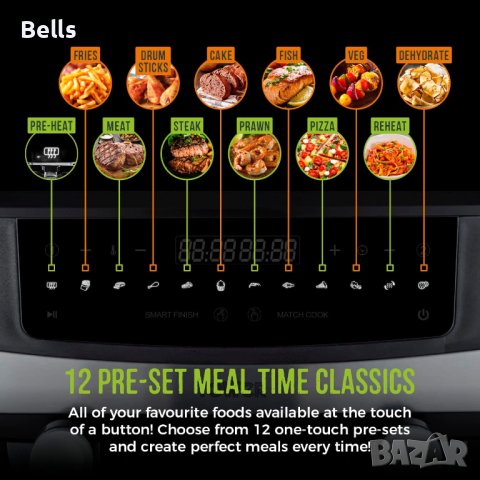  ТОП Air fryer TOWER, снимка 6 - Печки, фурни - 40664406