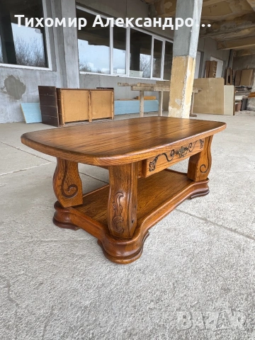 Холна маса от дъбов масив, снимка 4 - Маси - 53334314